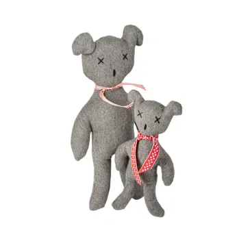 Peluche Ours pour Chien Orsu - Fait Mains Gris - Dogs in the City