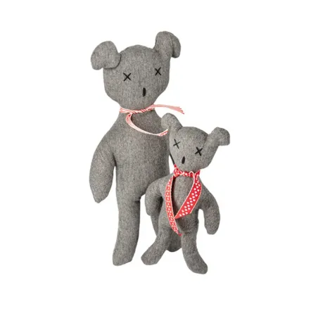 Peluche Ours pour Chien Orsu - Fait Mains Gris - Dogs in the City