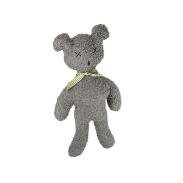 Peluche Chien Ourson Orsu-Pa Grise - Fait Main & Éthique - Dogs in the City