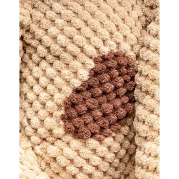 Zoom texture peluche Azezzu - Tissu robuste en relief et résistant