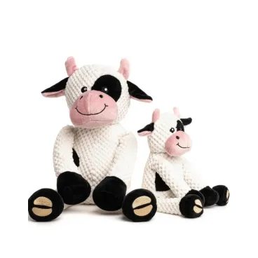 Peluche Vache pour Chien Prima - Rembourrée & Couineuse - Fabdog