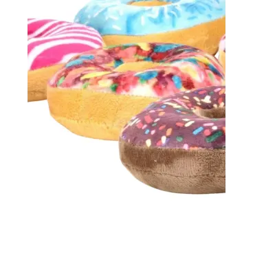 Peluche donuts pour chien -  Lot coloré avec motif gourmands