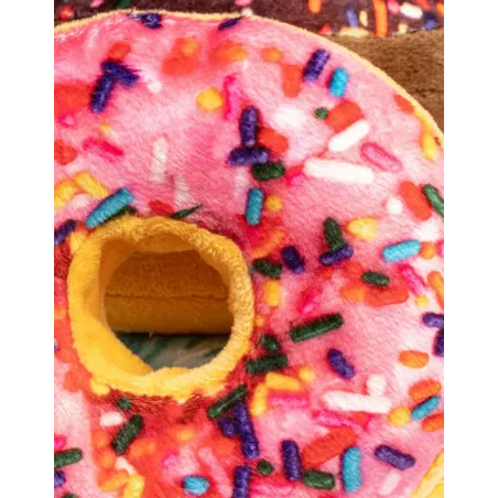 Boîte Donuts Peluche pour Chien - Lot de 6 Jouets Couineurs - Fabdog