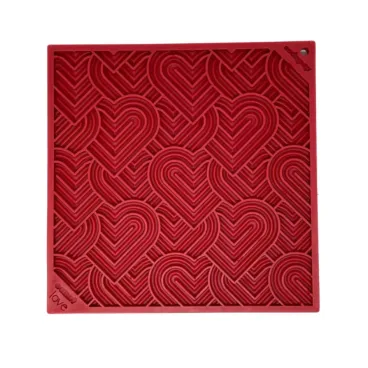 Tapis de léchage Sodapup Amore rouge en forme de coeur pour chien - Bella Concept Store Dog