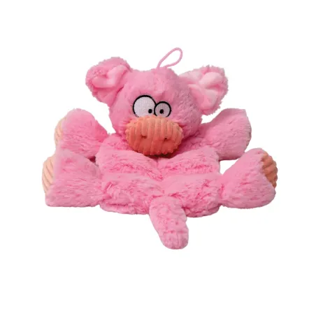 doudou cochon rose pour chien - peluche interactif avec balle intégrée