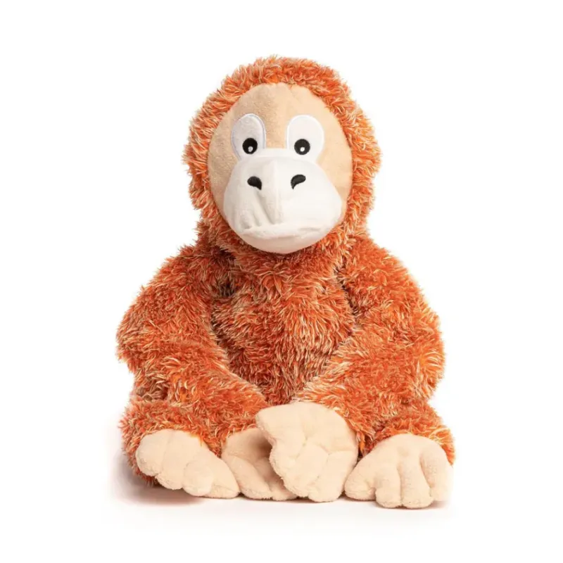 Peluche Orang-Outan pour Chien - Jouet Fabdog Résistant et Couineur