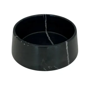 gamelle design en marbre noir pour chien - Bella Concept Store Dog