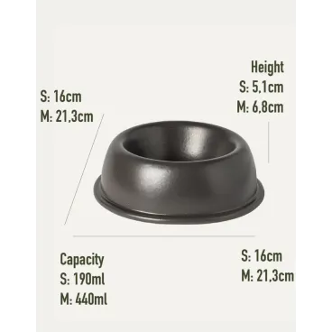 Schéma dimensions gamelle blanche 440 - Cafide