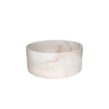 Gamelle marbre rose pour chien et chat – Vue principale