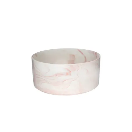 Gamelle marbre rose pour chien et chat – Vue principale
