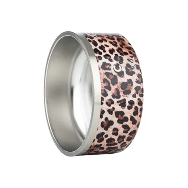 Intérieur de la gamelle léopard pour chien et chat – inox alimentaire