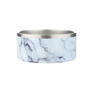 Gamelle chien design effet marbre de Carrare - Bella Concept Store Dog