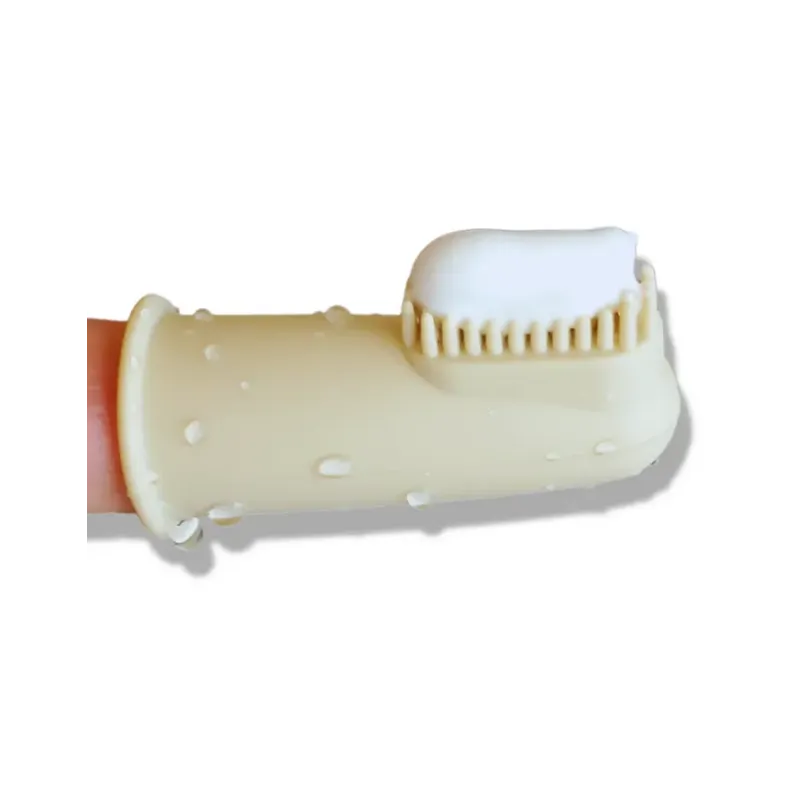 Brosse à Dents Doigtier en Silicone pour Chien, Chiot & Chat - Wag & Bright