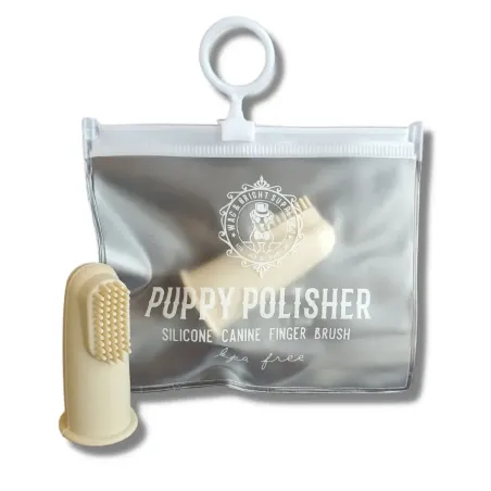 Brosse à Dents Doigtier en Silicone pour Chien, Chiot & Chat - Wag & Bright