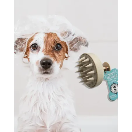Brosse à Shampoing pour Chien & Chiot - Massage, Soin Bien-être - Wag & Bright