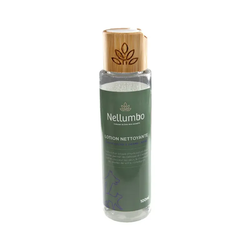 Lotion Nettoyante Naturelle pour Chien & Chat - Yeux, Oreilles & Museau - Nellumbo - 100 ml Lotion Nettoyante Naturelle pour Chien & Chat - Yeux, Oreilles & Museau - Nellumbo - 100 ml