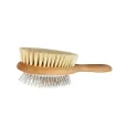 Brosse Double Face pour Chien Poils Longs Mi-Longs - Fibres Naturelles Vegan - Toutou Petcare Brosse Double Face pour Chien Poils Longs Mi-Longs - Fibres Naturelles Vegan - Toutou Petcare