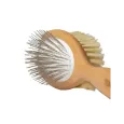 Brosse Double Face pour Chien Poils Longs Mi-Longs - Fibres Naturelles Vegan - Toutou Petcare Brosse Double Face pour Chien Poils Longs Mi-Longs - Fibres Naturelles Vegan - Toutou Petcare