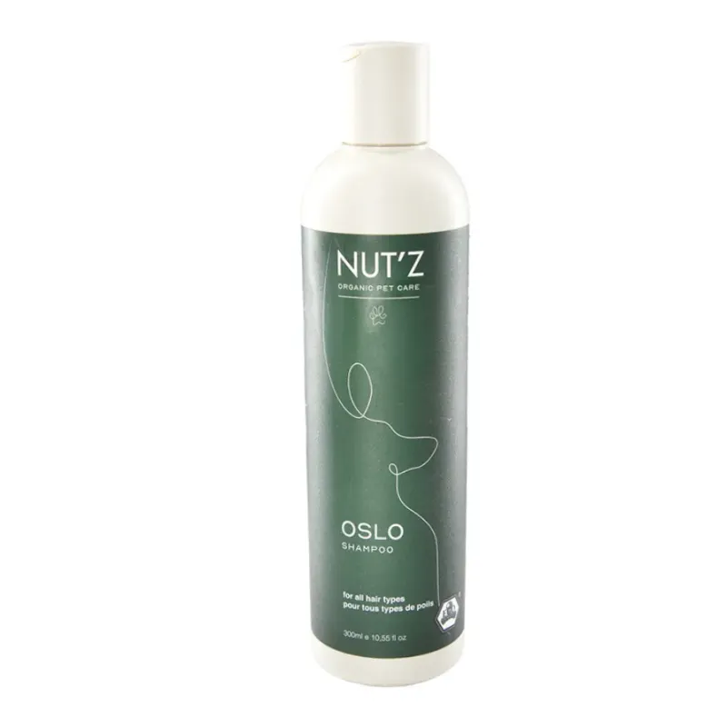 Shampoing Oslo Nut'z - Soin Doux Naturel pour Chien - Tous types de poils - 300 ml Shampoing Oslo Nut'z - Soin Doux Naturel pour Chien - Tous types de poils - 300 ml