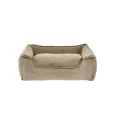 Panier pour Chien en Velours Côtelé Beige - Élégance & Confort Cocooning Panier pour Chien en Velours Côtelé Beige - Élégance & Confort Cocooning