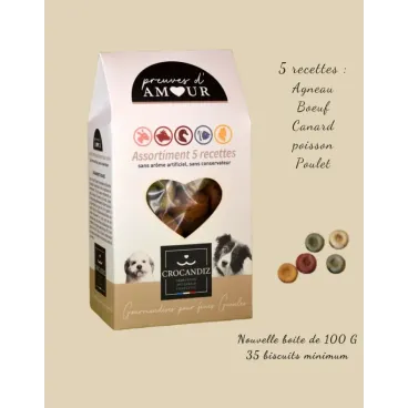 biscuits chien agneau bœuf canard poisson