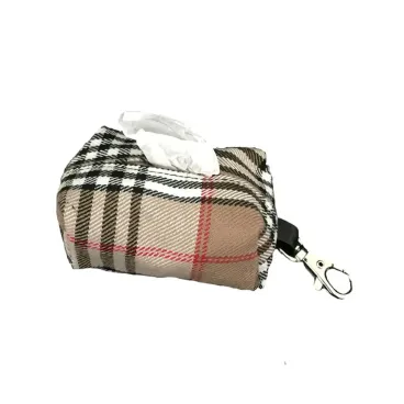 Sac à crottes pour chien motif écossais - chic et pratique