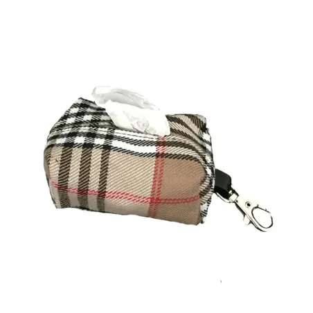 Sac à crottes pour chien motif écossais - chic et pratique