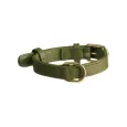 Collier pour Chien en Cuir Kaki - Élégance & Intemporalité Collier pour Chien en Cuir Kaki - Élégance & Intemporalité