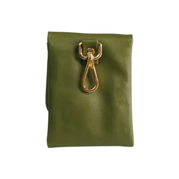 Sac à friandises vu de dos avec mousqueton doré