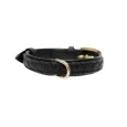 Collier pour Chien Luxe en Cuir Tressé Noir - Élégance Intemporelle Collier pour Chien Luxe en Cuir Tressé Noir - Élégance Intemporelle