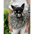 Sac bandoulière pour Chien – Motif Zèbre Chic | The Dog Label