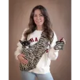 Sac bandoulière pour Chien – Motif Zèbre Chic | The Dog Label