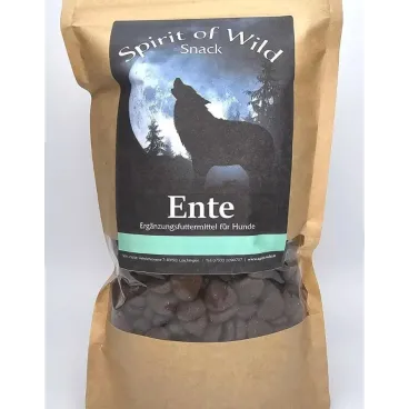 Friandises chien canard Spirit of Wild – paquet 500g