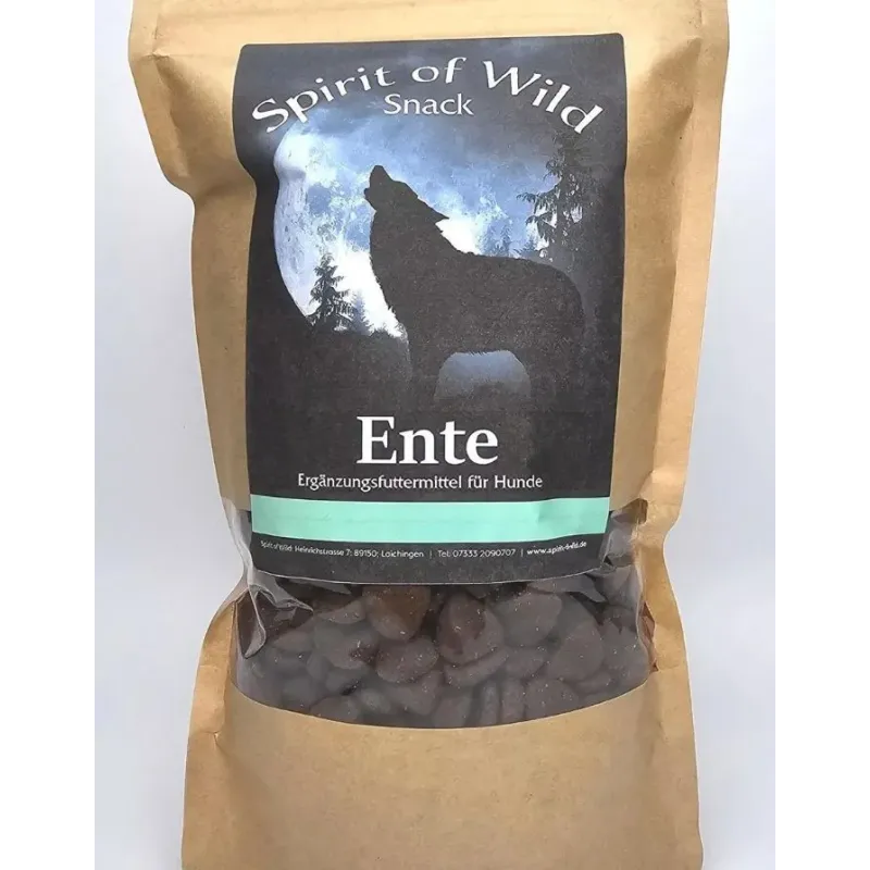 Friandise Naturelles pour Chien au Canard - Sans Céréales - Spirit of Wild - 500 g Friandise Naturelles pour Chien au Canard - Sans Céréales - Spirit of Wild - 500 g