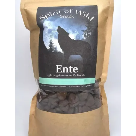 Friandises chien canard Spirit of Wild – paquet 500g