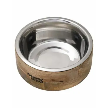 Gamelle écologique en bambou et inox pour chien – Bella Concept Store Dog