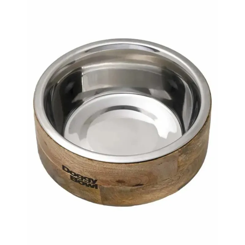 Gamelle Écologique en Bambou & Inox pour Chien - Design Naturel et Durable Gamelle Écologique en Bambou & Inox pour Chien - Design Naturel et Durable