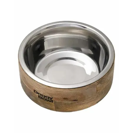 Gamelle écologique en bambou et inox pour chien – Bella Concept Store Dog