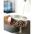Gamelle Léopard Inox pour Chien & Chat - Élégance Féline & Confort Quotidien