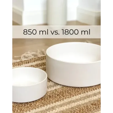 Gamelle en Céramique Blanche – Minimalisme & Hygiène pour Chien