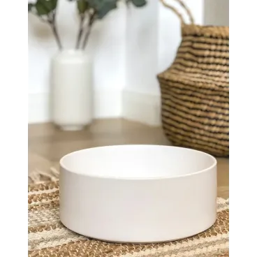 Gamelle Céramique Blanche Design pour Chien – Hygiène & Élégance | Bella Concept Store Dog