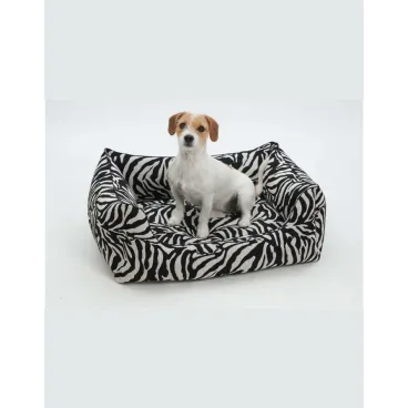 Panier Zèbre fait main - Couchage luxe pour chien Bella Concept Store Dog