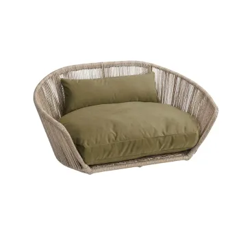 Canapé pour chien LABONI Vogue Design – coloris olive