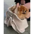 Sac cabas pour chien Teddy - Transport douillet, chic & sécurisant
