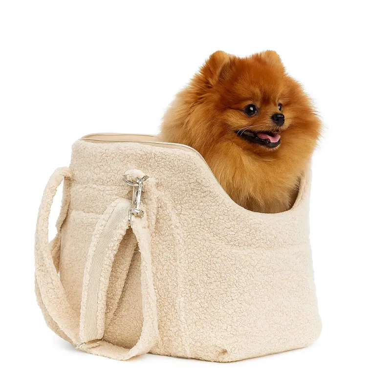 Sac cabas pour chien Teddy - Transport douillet, chic & sécurisant