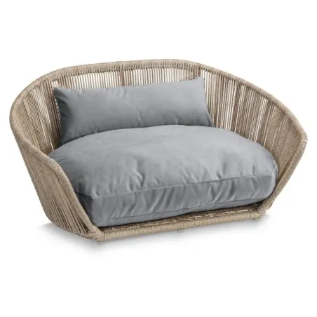 Canapé design pour chien LABONI Oxford grey - Vue compléte.