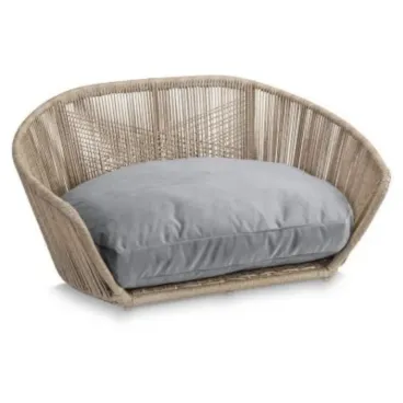 Lit design LABONI Oxford grey pour chien - confort et élégance