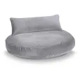 Lit pour chien Luna lounge Oxford Grey - LABONI Lit pour chien Luna lounge Oxford Grey - LABONI