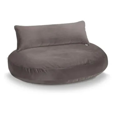 Lit pour chien Luna Lounge Stone LABONI en velours minéral