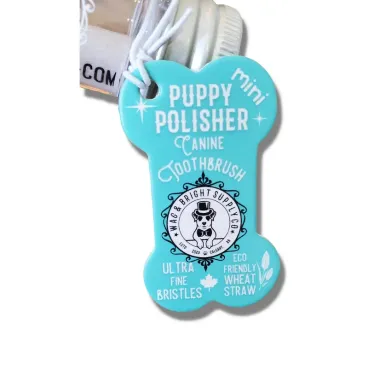 Brosse à dents écologique pour chien & chiot - Wag & bright